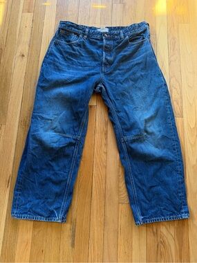 Madewell darted barrel leg jeans